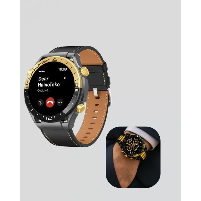 3 Bileklikli Amoled Akıllı Saat Bluetooth Çağrı ve Sağlık Takipli Yeni Nesil
