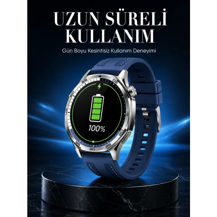 3 Değiştirilebilir Kordonlu Suya Dayanıklı Bluetooth Akıllı Saat