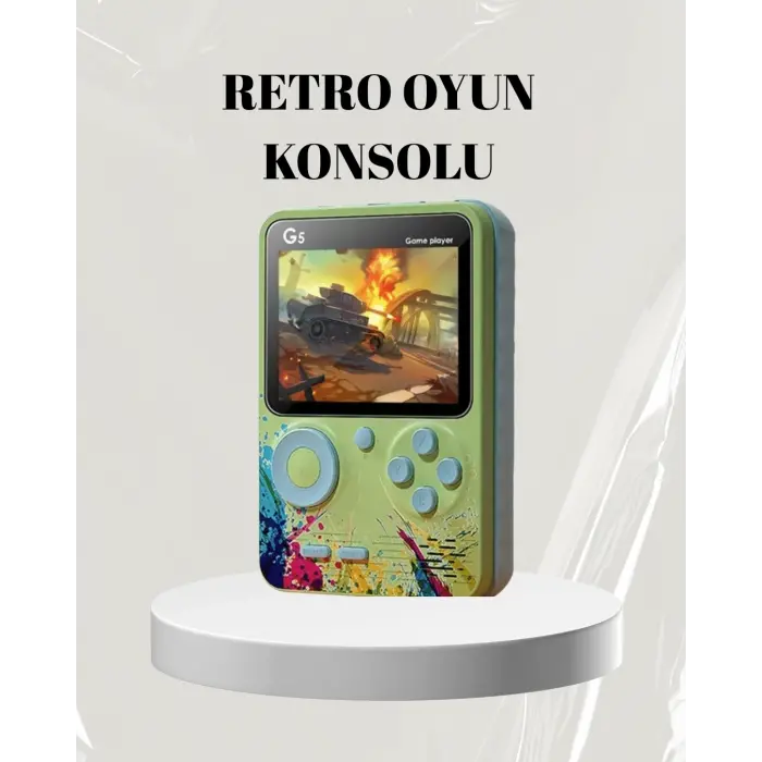 3 İnç Renkli Ekranlı Taşınabilir El Konsolu – G5 Modeli