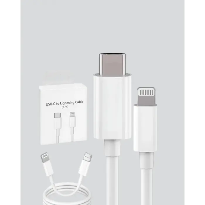 30W Type-C Lightning Hızlı Şarj Kablosu 1.2m iPhone Uyumlu