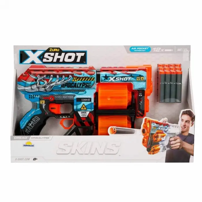 36517 X-Shot Skins Dread 12 li Sünger Dart Atan  31 cm-Sunman