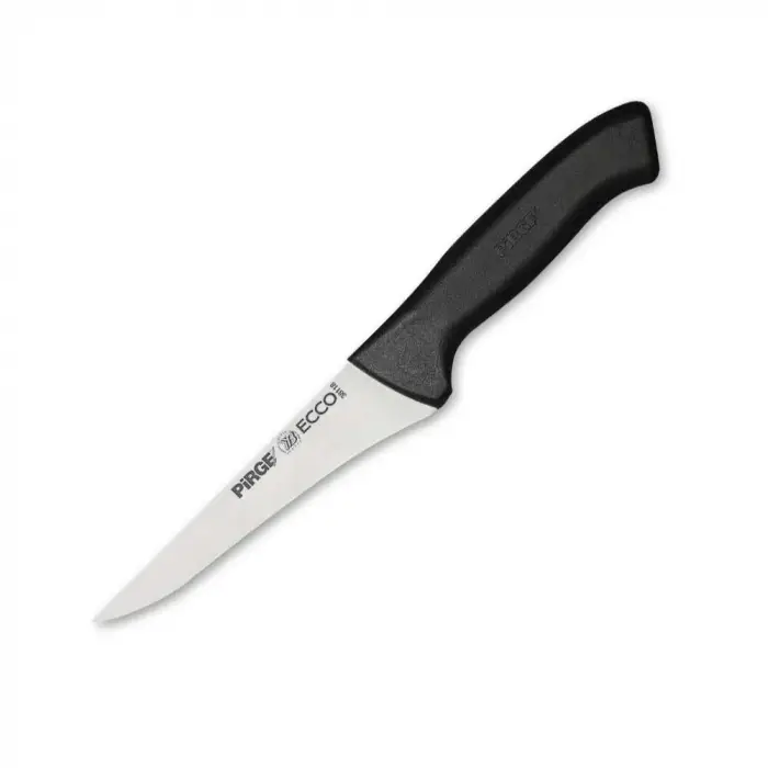 38118 Ecco Kasap Et, Kemik Sıyırma Bıçağı 14,5 Cm - Siyah