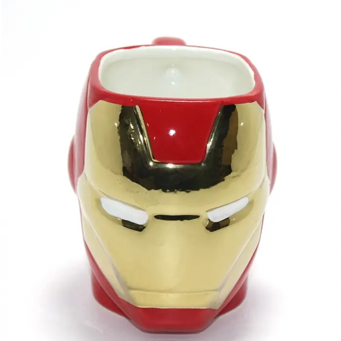3D Iron Man Tasarımlı Porselen Kupa Bardak