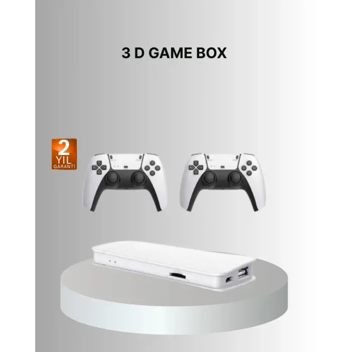 3D ve 4K Görüntü Kaliteli Çok Oyunculu Retro Oyun Konsolu