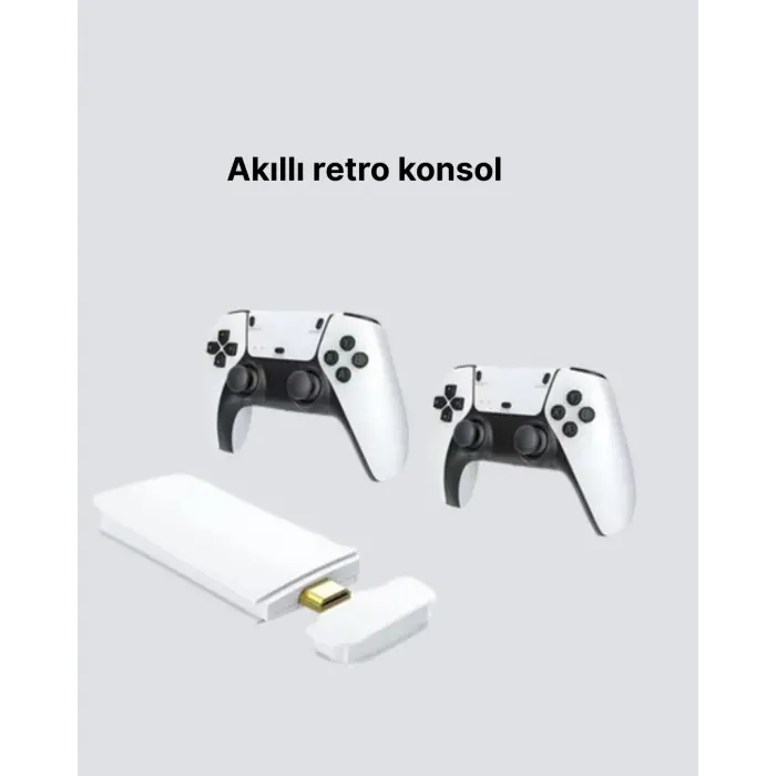 3D ve 4K Görüntü Kaliteli Çok Oyunculu Retro Oyun Konsolu