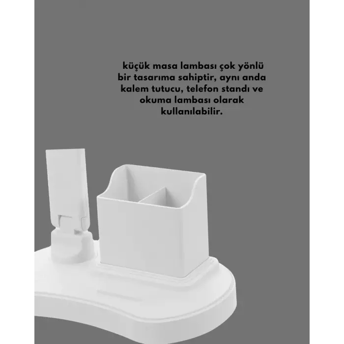 3’ü 1 Arada Çok Amaçlı Masa Lambası | Göz Yormayan Işık Organizer Tasarım Yeni Nesil
