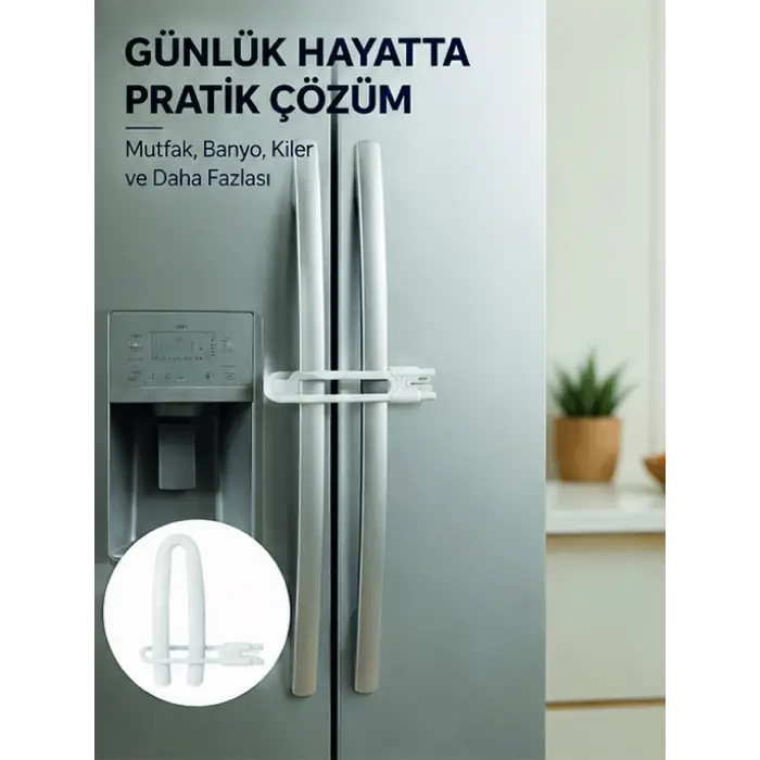 4 Adet Dolap ve Kapak Emniyet Kilidi Evde Güvenli Kullanım İçin Yeni Nesil