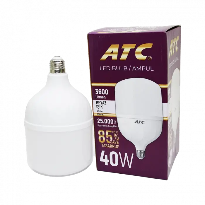 40w Torch Led Bulb Ampul Beyaz E27 Bx40