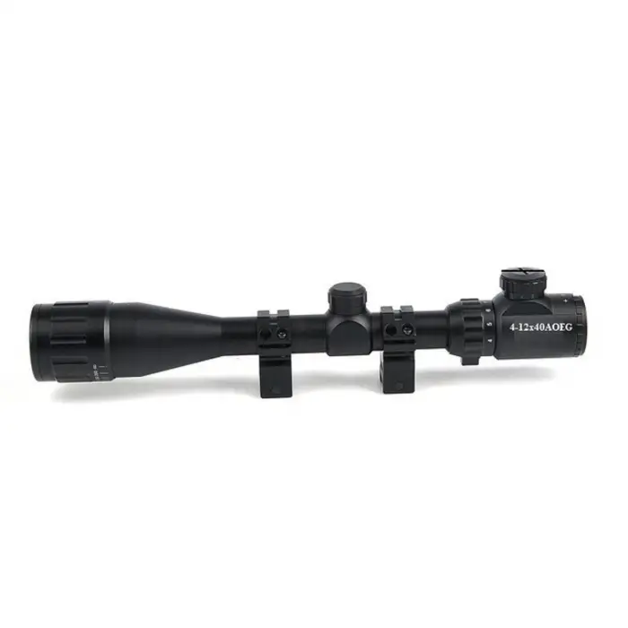 412x40 Aoeg  Dürbünü Mil Dot Kırmızı  Yeşil Lens Koruyucu