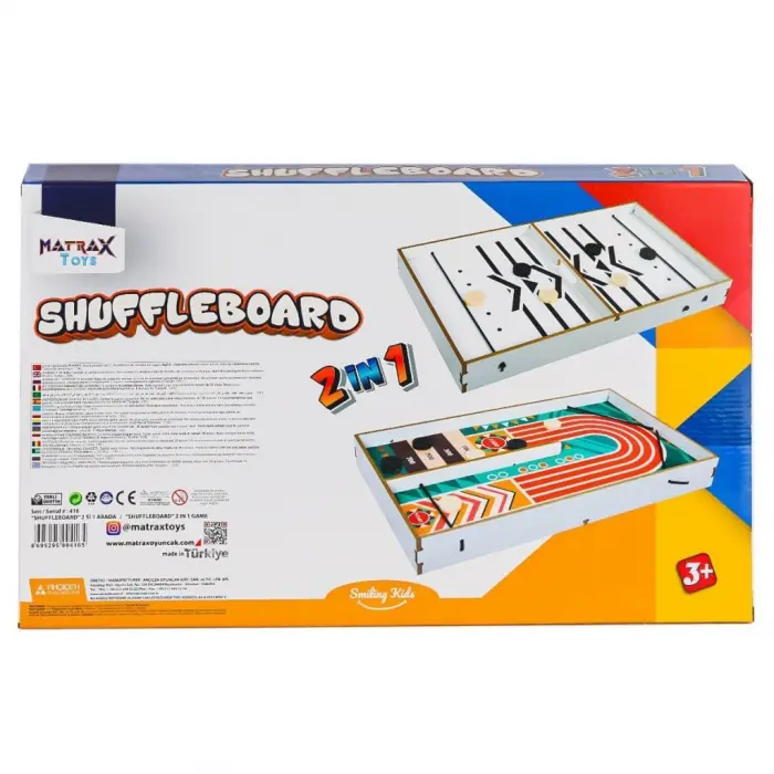 416 Shuffleboard Oyunu 2IN1 -Akçiçek Oyuncak