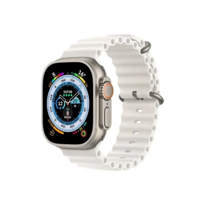 45mm Gri Kasa ve Çok Renkli Silikon Kordonlu Akıllı Saat - GPS, Nabız ve Sesli Görüşmeli