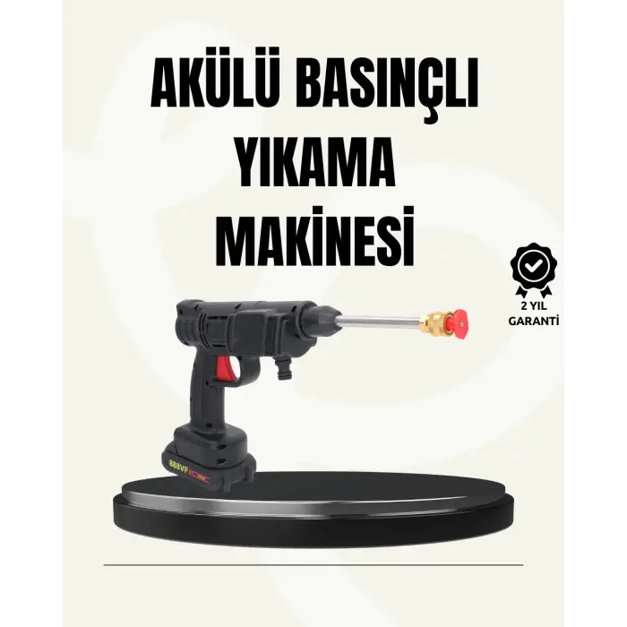 48V Şarjlı Basınçlı Yıkama Makinesi Kablosuz Su Tabancası