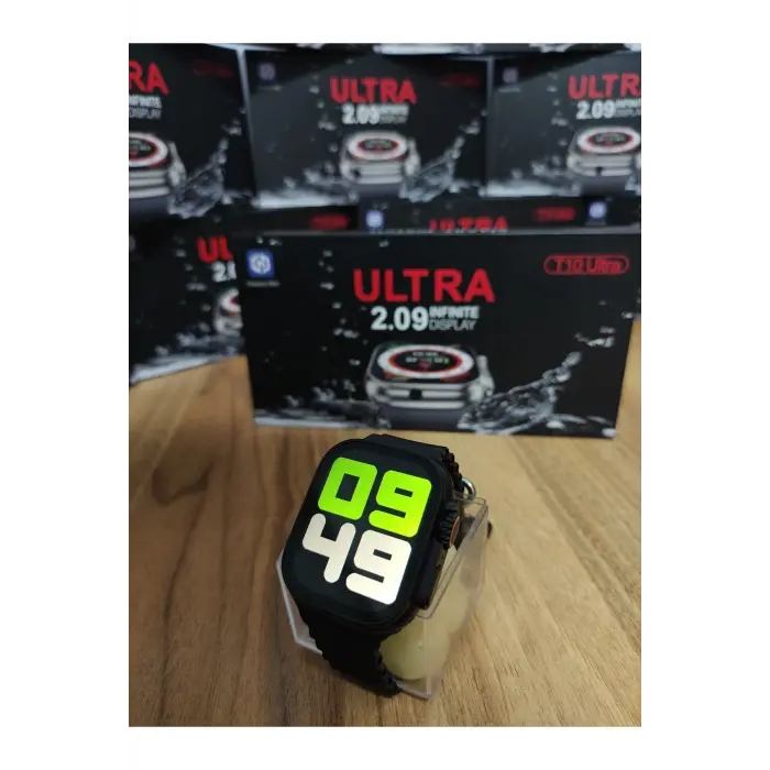 49mm Siyah Kasa ve Turuncu Silikon Kordonlu Akıllı Saat - Sesli Görüşme ve SIM Kart Desteği