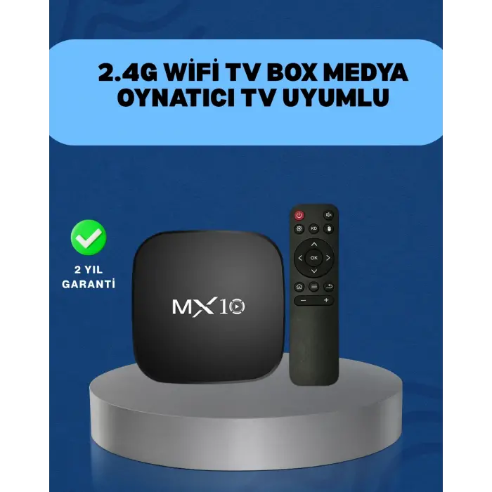 4K Medya Kutusu HDMI-USB Bağlantılı Android TV Çözümü