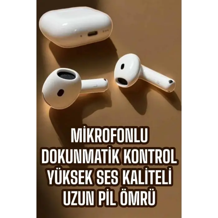 4.Nesil Kaliteli TWS Android ve İOS Uyumlu Mikrofonlu Kulaklık