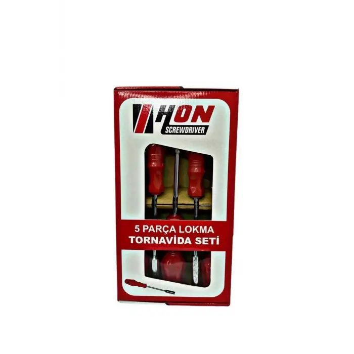 5 Adet Lokma Anahtar Tornavida 6/7/8/10/13/mm Metal Altıgen