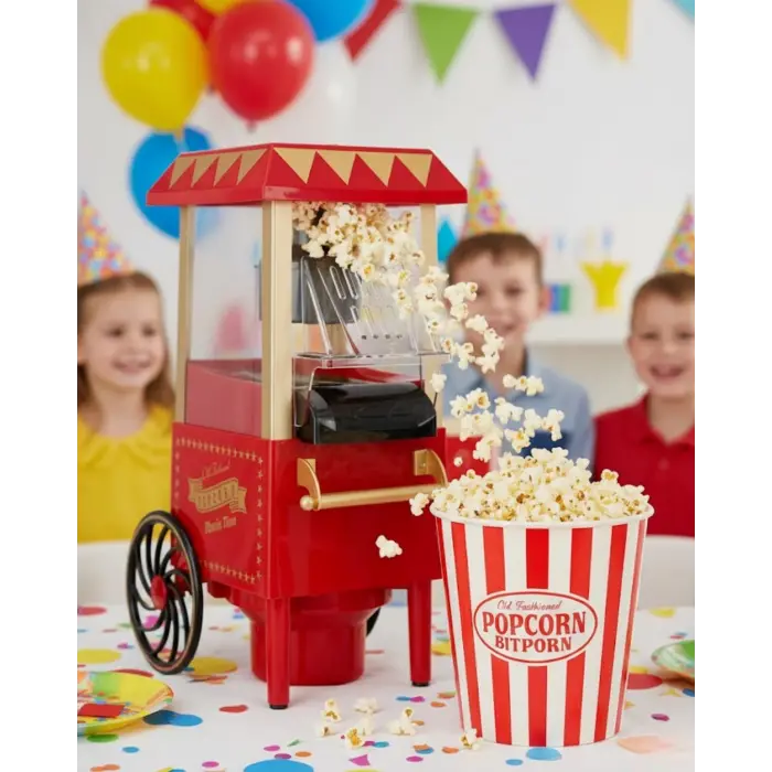Yağsız Popcorn Makinesi Sıcak Hava ile Hızlı Patlatma