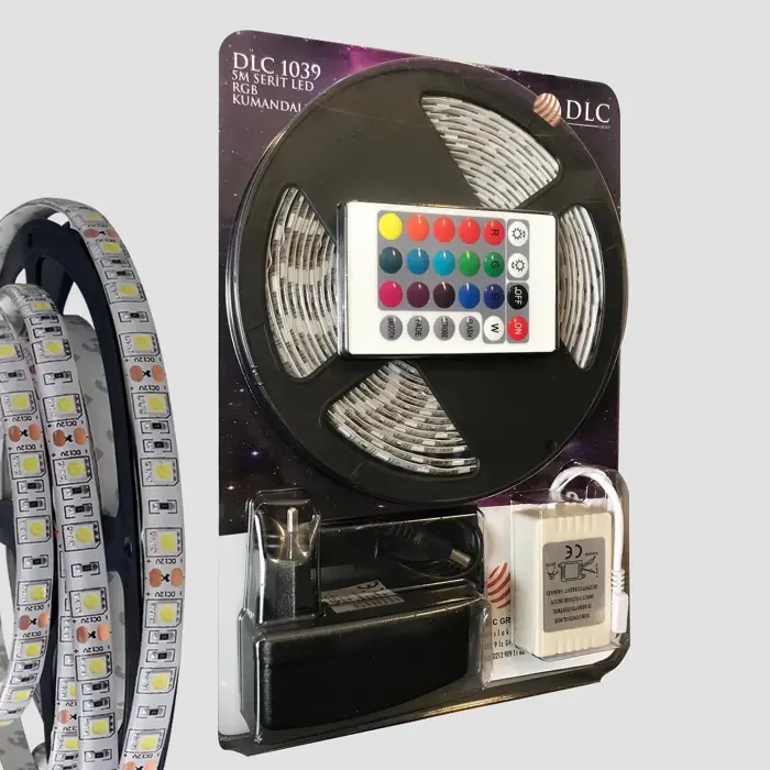 5 Metre Rgb Şerit Led Seti-iç ve Dış Mekan Silikonlu-tak Çalıştır