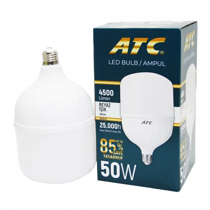 50w Torch Led Bulb Ampul Beyaz E27 Bx40