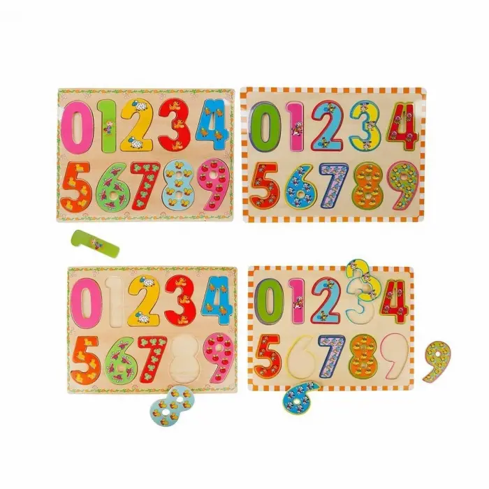 5215 -Wooden Puzzle Numbers 10 Parça