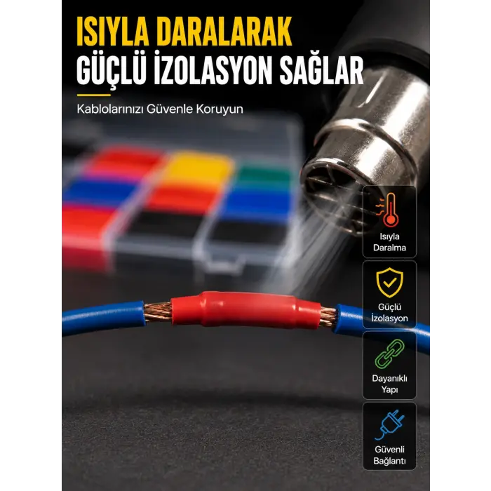 560 Makaron Seti Elektrik ve Elektronik Kablo İzolasyon Tamir Seti