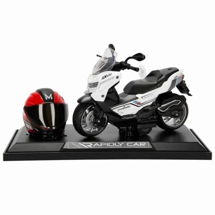 5834 MOTOSİKLET 1 14 KASKLI FİGÜR PB 3R SES IŞIK