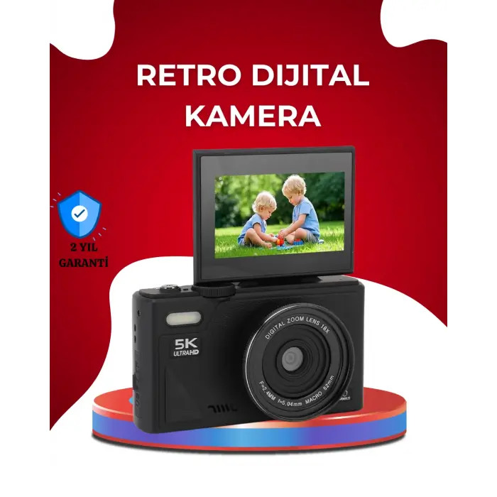 5K Ultra HD Kamera Gülümseme Algılama Otofokus 18x Optik Zoom