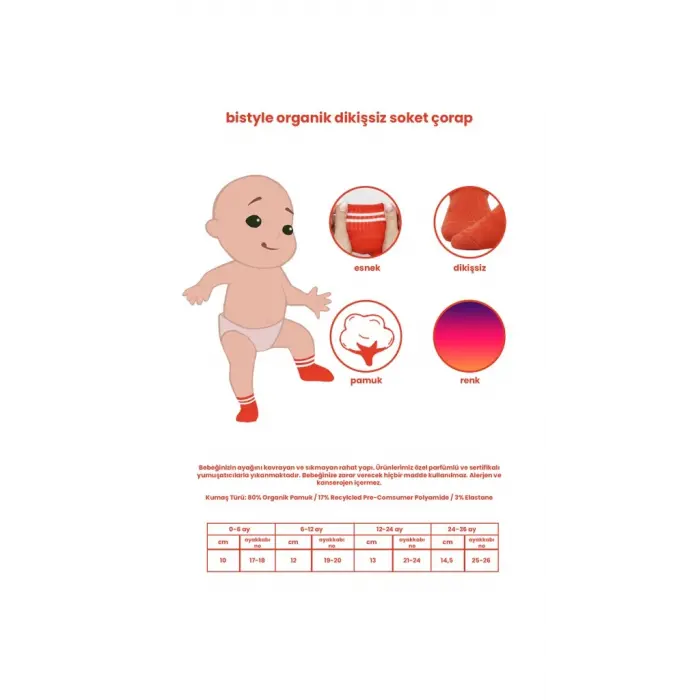 6Lı Basic Penye Soket Çorap 10101 Beyaz
