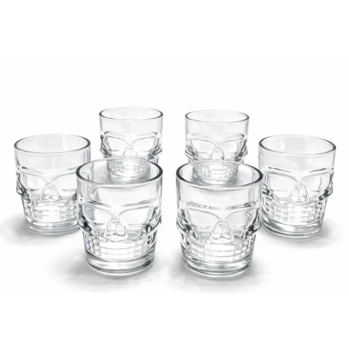 6lı Kurukafa Cam Shot Bardağı Alk2151