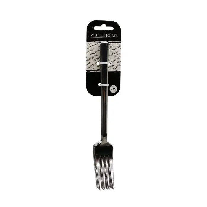 6 Parça Eko Çubuk Sade Metal Yemek Çatal 2mm Bx40