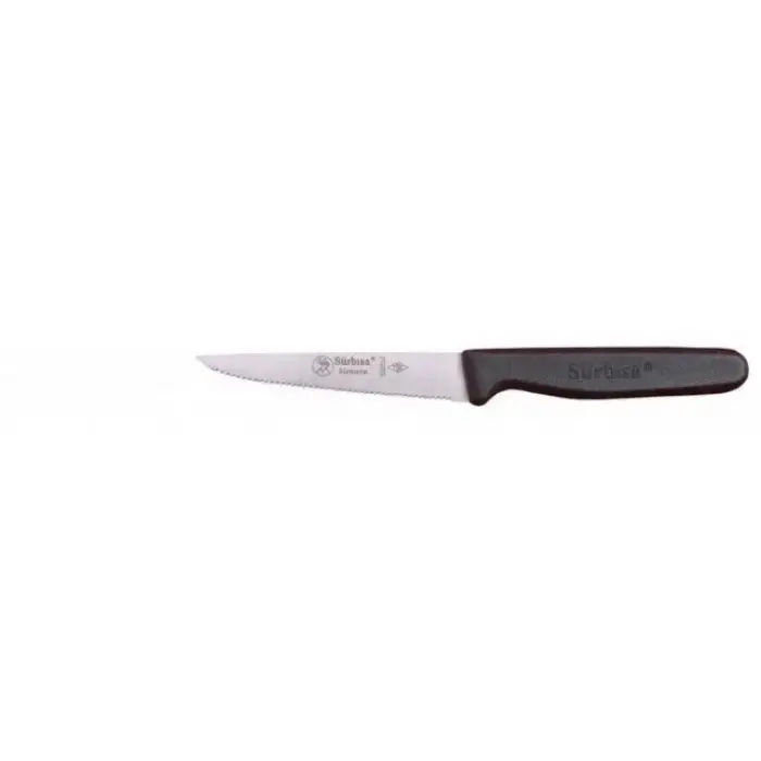 61004lz - Sürmene Lazerli, Tırtıklı Sebze Bıçağı 9,5cm