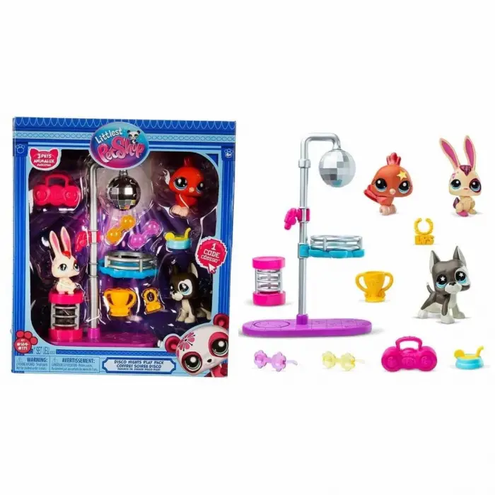 6377 SUN- LİTTLEST PETSHOP MİNİŞLER  DISCO NİGHT  OYUN SETİ