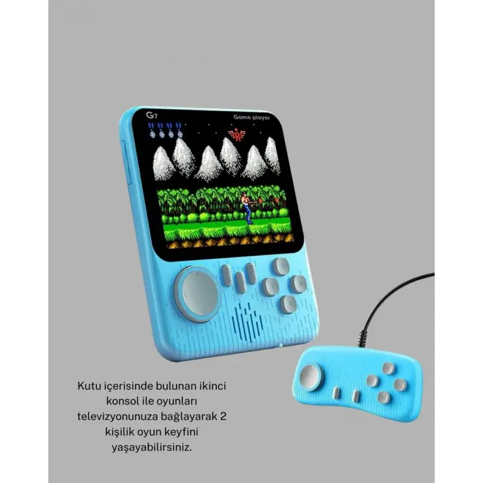 666 Oyunlu Retro Mini Oyun Konsolu – 3.5 LCD Ekran ve Çift Kişilik Oyun