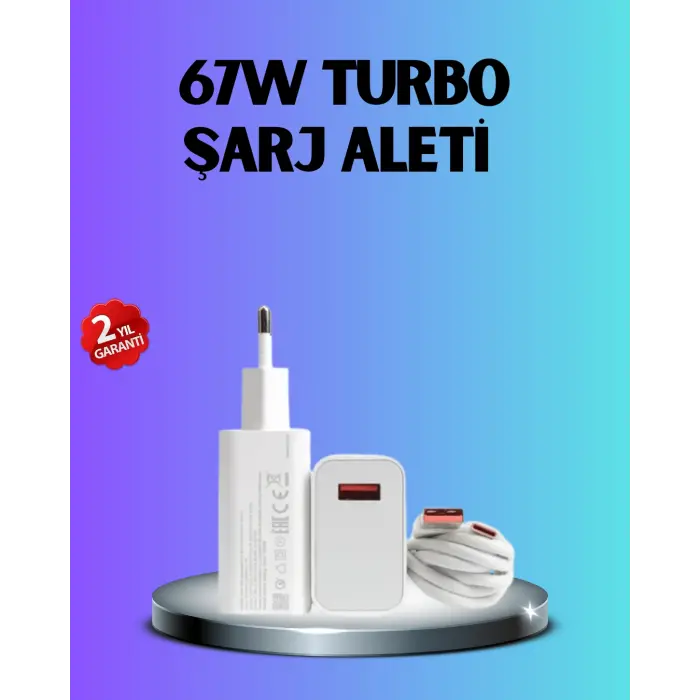 67 Watt Type C Hızlı Şarj Başlık Xiaomi Black Shark Uyumlu