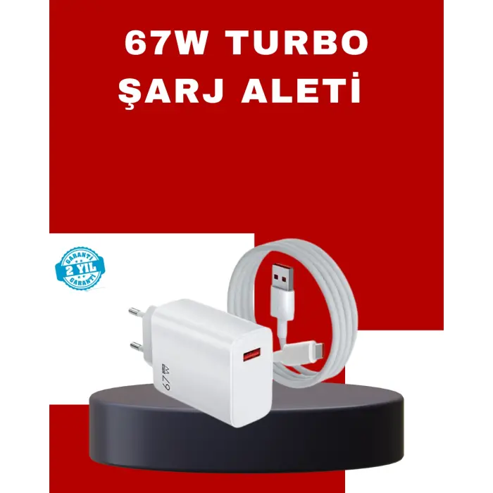 67 Watt Yüksek Güç Şarj Adaptörü Mi 10 Mi 11 Mi 12 Uyumlu