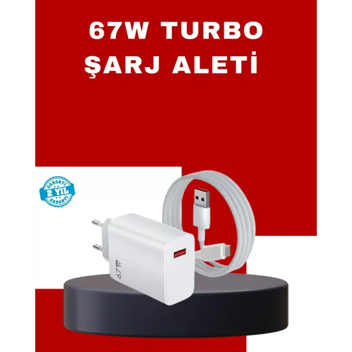 67 Watt Yüksek Güç Şarj Adaptörü Mi 10 Mi 11 Mi 12 Uyumlu