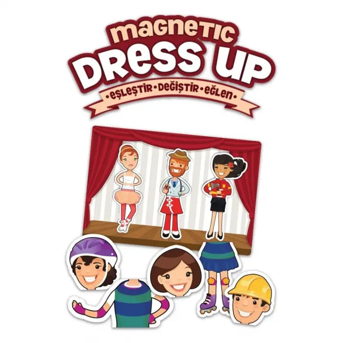 MD174 NessiWorld, Magnetic Dress Up - Eşleştir・Değiştir・Eğlen / +3 yaş