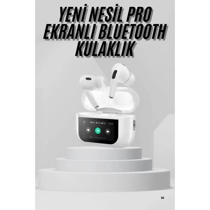 Dokunmatik Ekranlı Air Pro 2 ANC Kulaklık Kablosuz Çok Fonksiyonlu