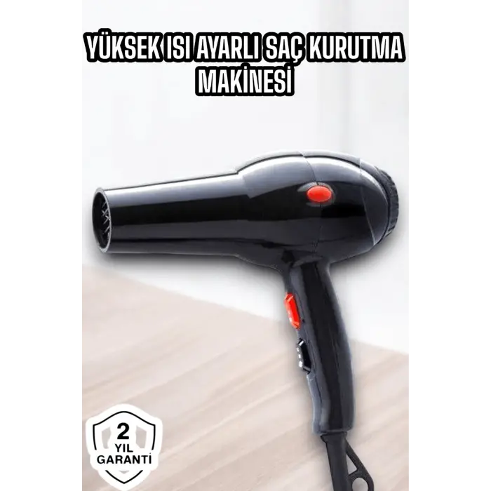 2200 Watt Profesyonel Saç Kurutma Makinesi Güçlü ve Dayanıklı Tasarım