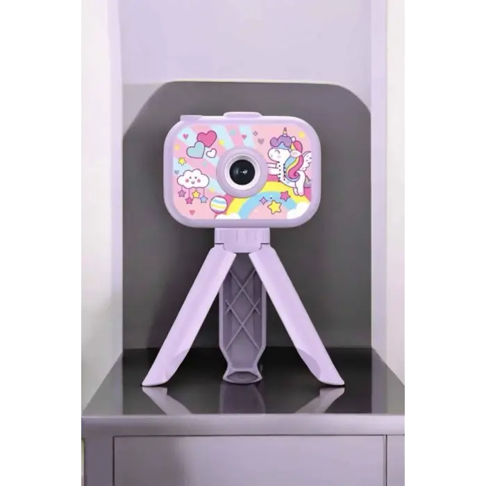 Ayaklı Mini Fotoğraf Makinesi Çocuk Için Eğitici Video Kamera