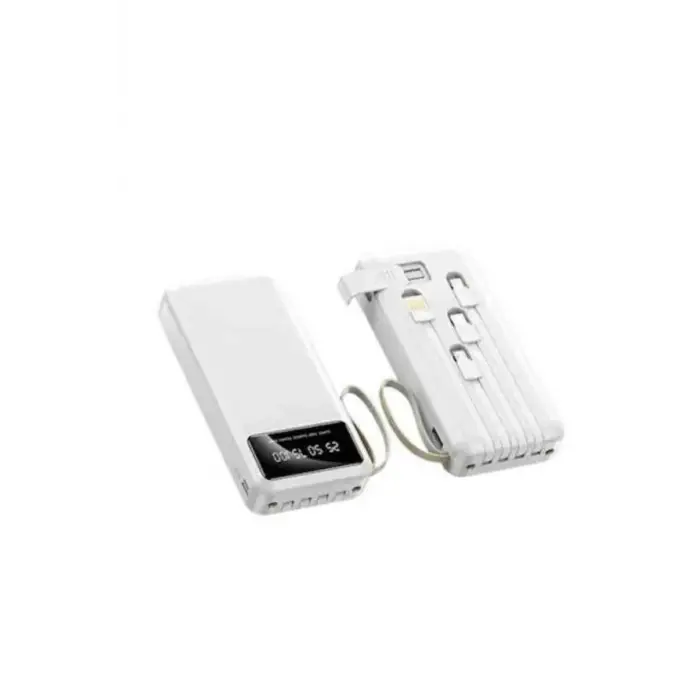 Powerbank Şarj Cihazı 4 Çıkışlı 20.000 MAH Powerbank Kompakt Yüksek Kapasiteli Hızlı Şarj