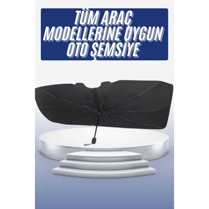 Oto Ön Cam Güneşliği Otomatik Katlanabilir Gölgelik Oto Cam Şemsiye