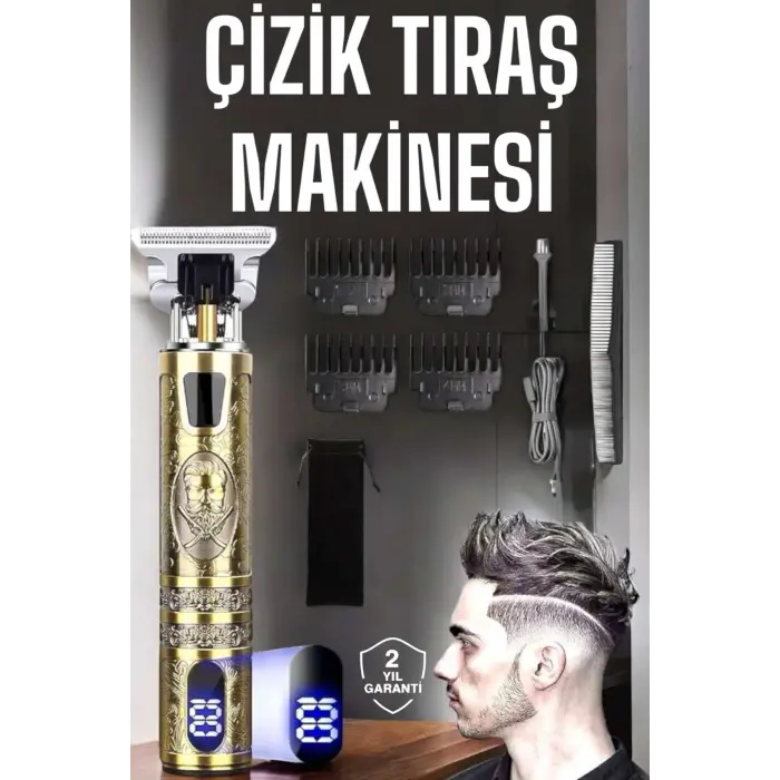 Çizik Tıraş Makinesi Şarjlı Paslanmaz Çelik Bıçaklı Uzun Ömürlü