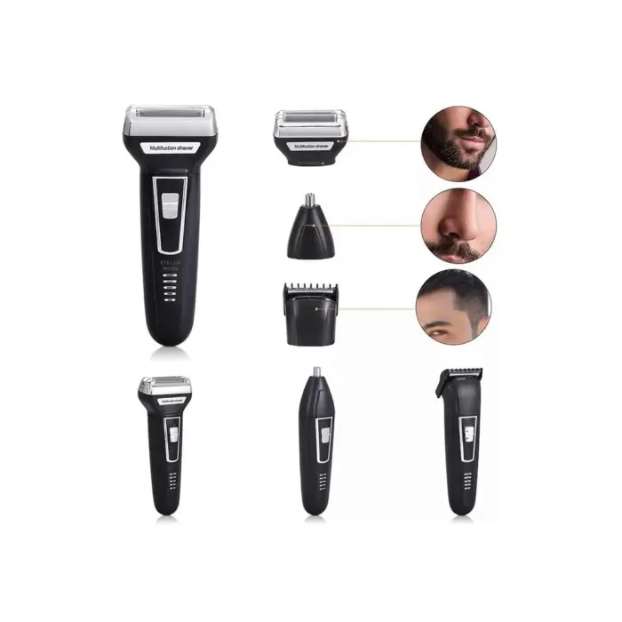 3lü Set Saç Sakal Kesme Traş Makinesi Burun Kılı Alma Tıraş Makinesi