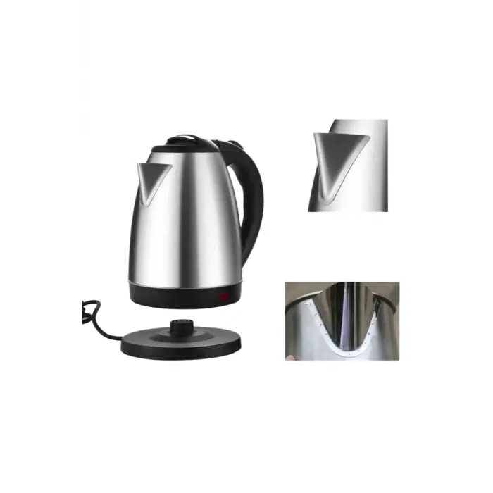 Kettle Su Isıtıcı C F Priz Uyumlu 220 - 240 V Paslanmaz Çelik Kablolu