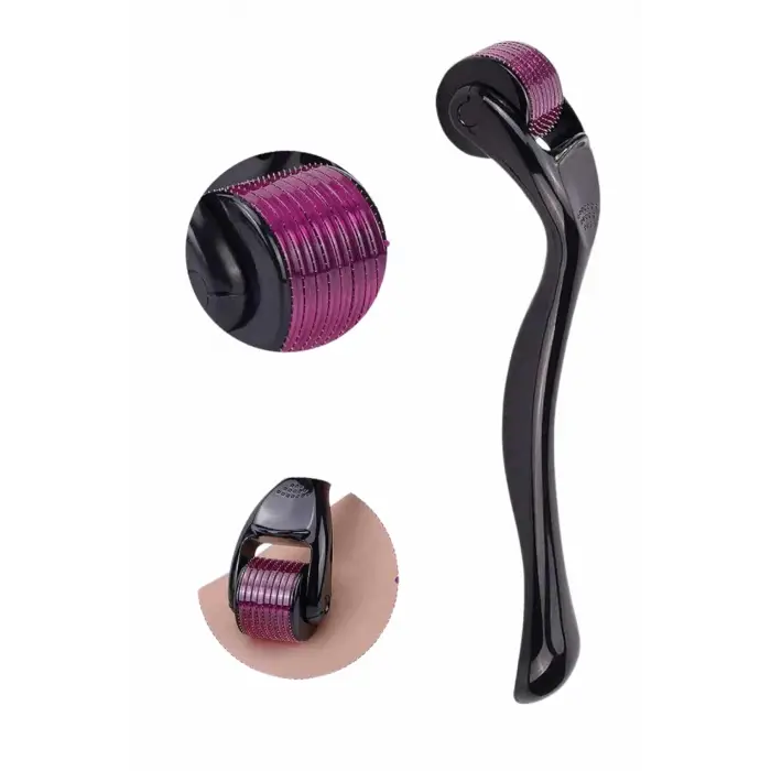 Titanyum Uçlu Derma Roller 540 İğneli 1 mm Gözenek Azaltıcı Akne İzlerine Uygun