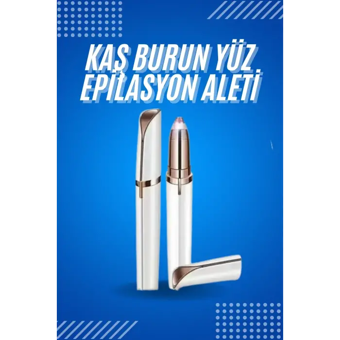 Tüy Kıl Alma Kaş Bıyık Unisex Yüz Bakım Epilasyon Aleti Pilli