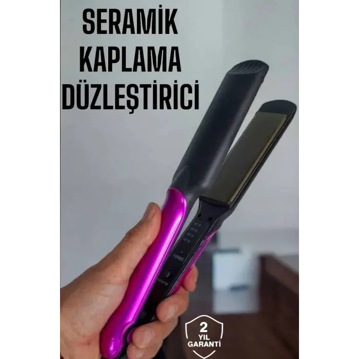 Seramik Kaplama Isı Ayarlı Yıpranma Karşıtı Saç Düzleştirici