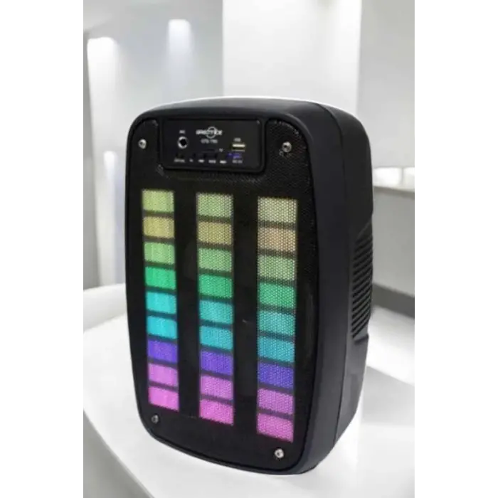 Bluetooth Hoparlör RGB Işıklı USB SD Kart Girişli Taşınabilir