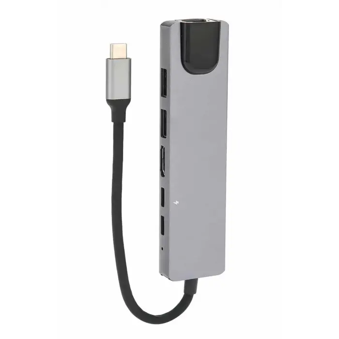 8 Port Çoklayıcı Macbook Ile Uyumlu Çoğaltıcı Type-C dönüştürücü TF SD kart